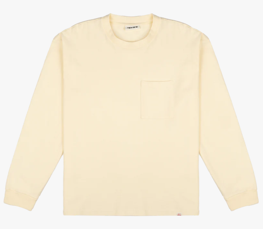 Alden Heavyweight Taupe Gray Long Sleeve Pocket T-Shirt