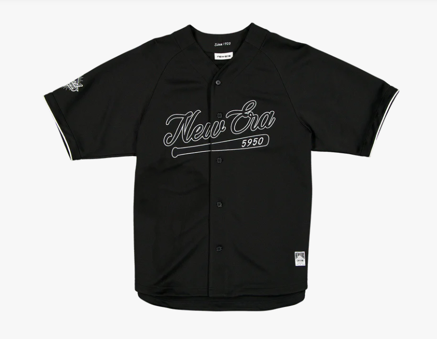 Batter's Eye Raglan Baseball Black Jersey