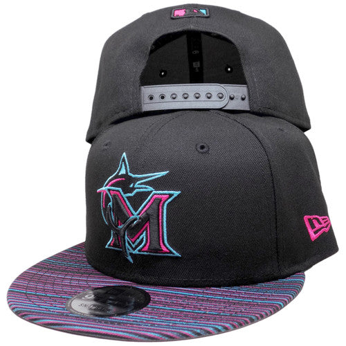 Miami Marlins New Era 2025 City Connect 9Fifty Snapback - Black, Teal, Pink