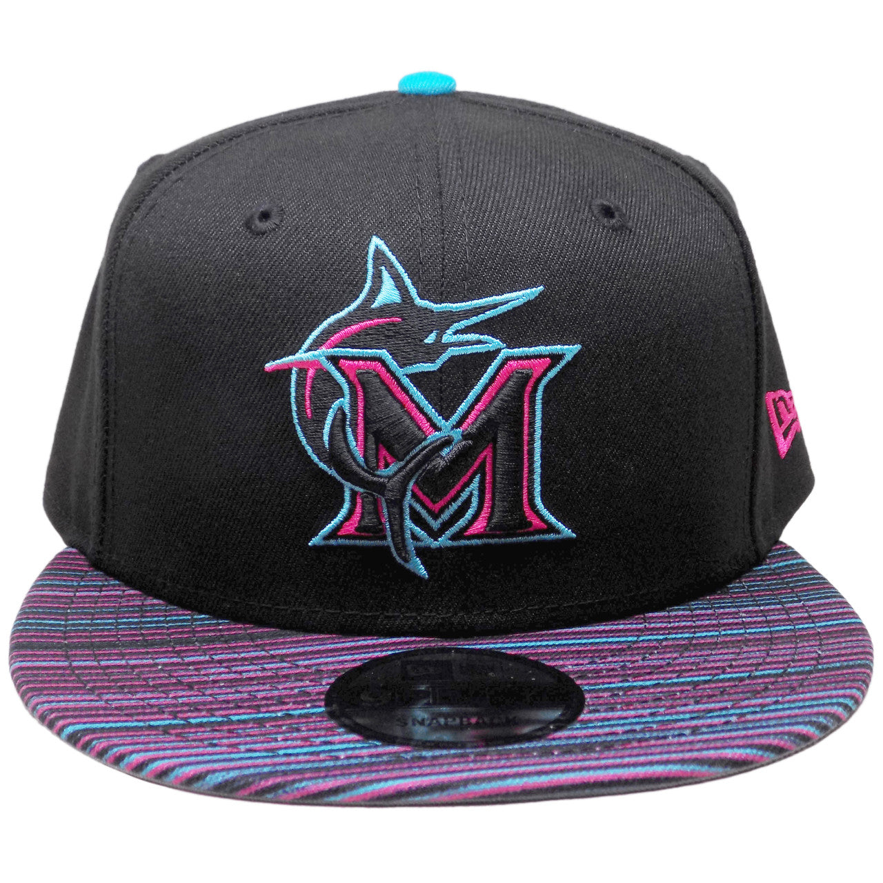 Miami Marlins New Era 2025 City Connect 9Fifty Snapback - Black, Teal, Pink