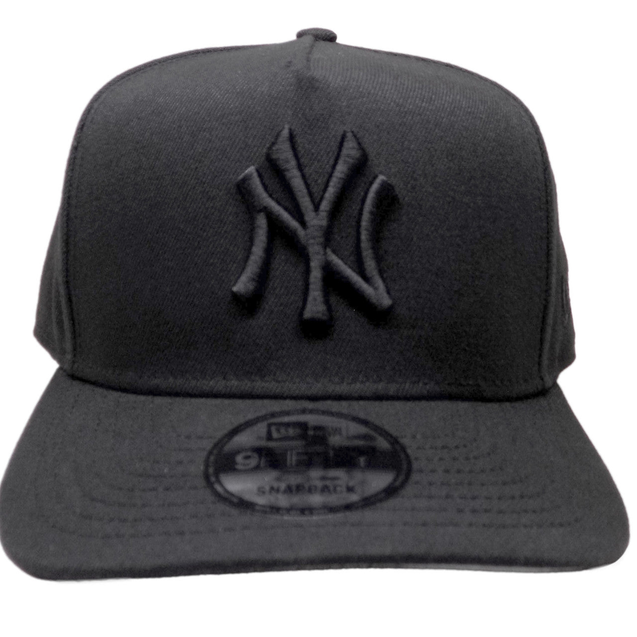 New York Yankees New Era Basic 9Fifty A-Frame Snapback - All Black, Gray Under
