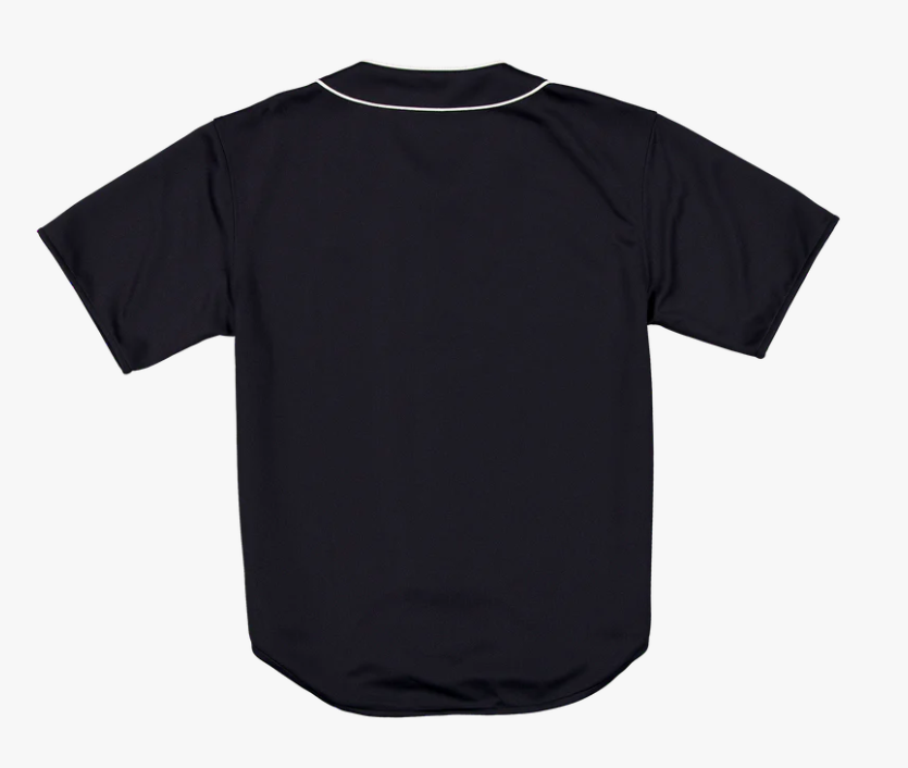 Piping Full-Zip Baseball Navy Jersey
