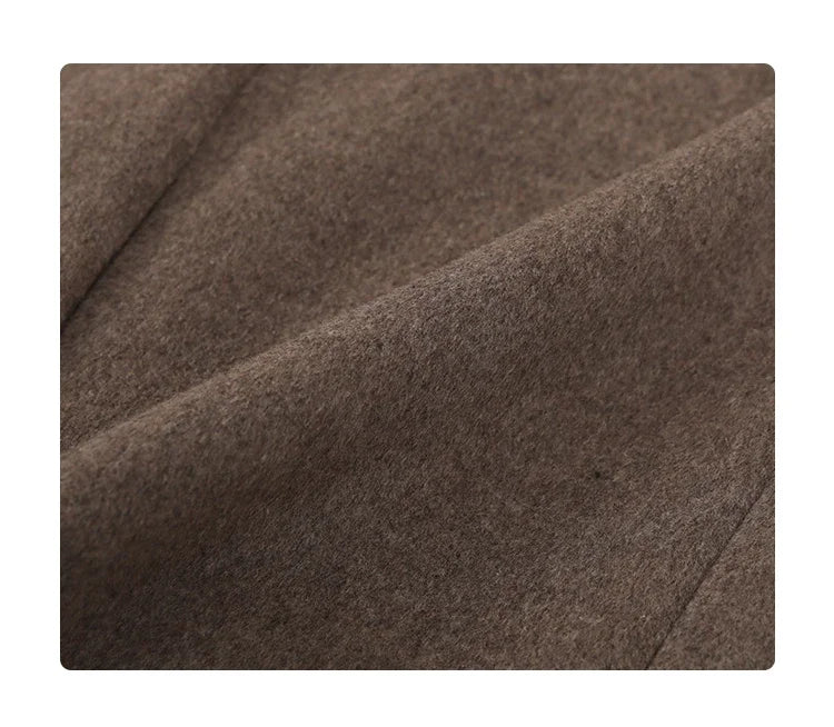 Autumn Winter Korean Women Woolen Blazer Cotton Lining Thick Warm Jacket Solid Color Coat