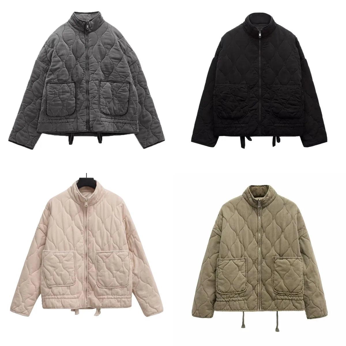 Women's Jacket Winter Vintage Loose Pockets Cotton Padded Coat