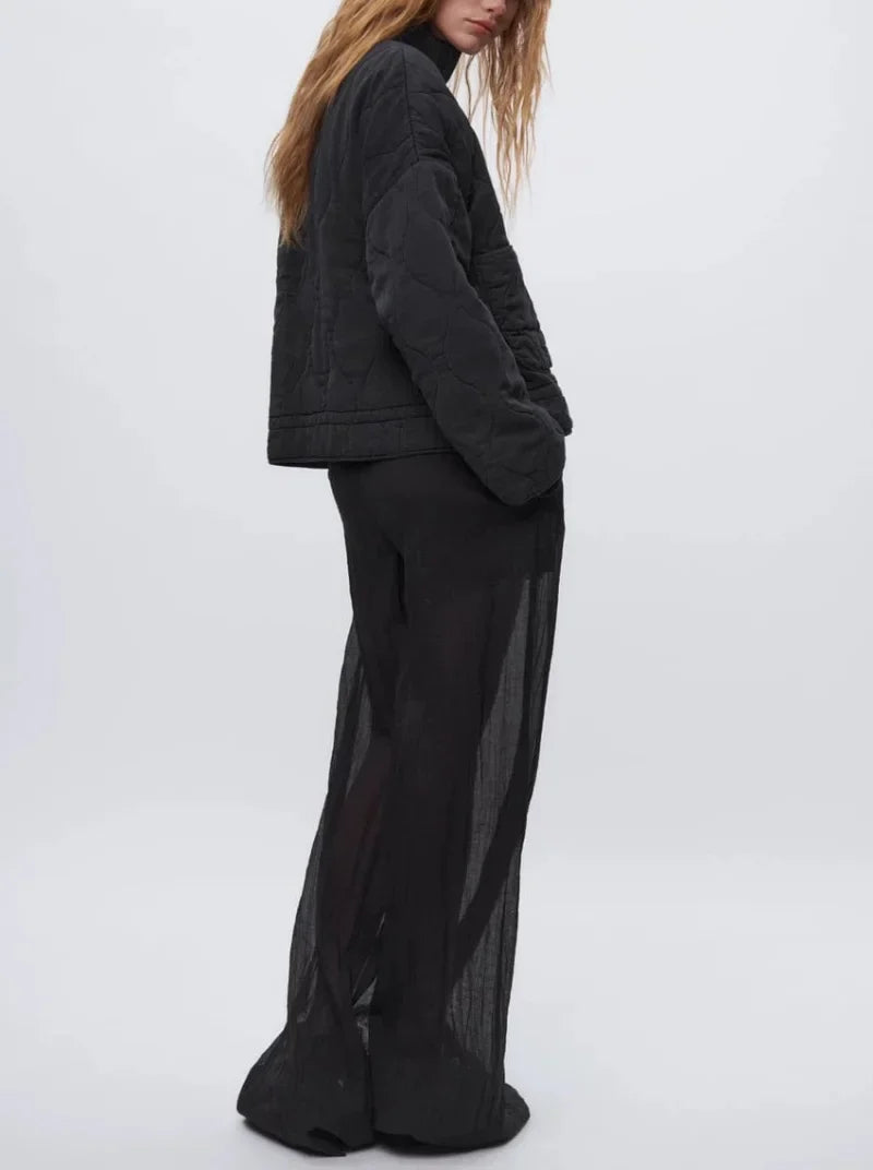 Women's Jacket Winter Vintage Loose Pockets Cotton Padded Coat