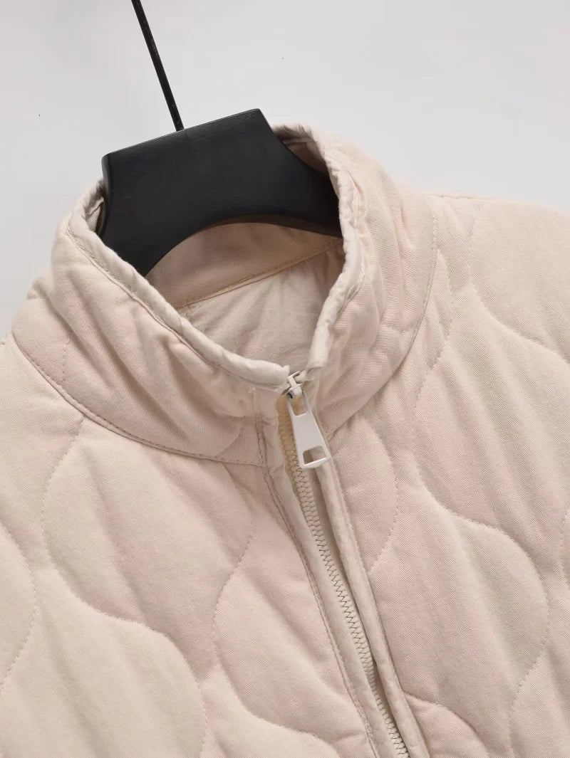 Women's Jacket Winter Vintage Loose Pockets Cotton Padded Coat