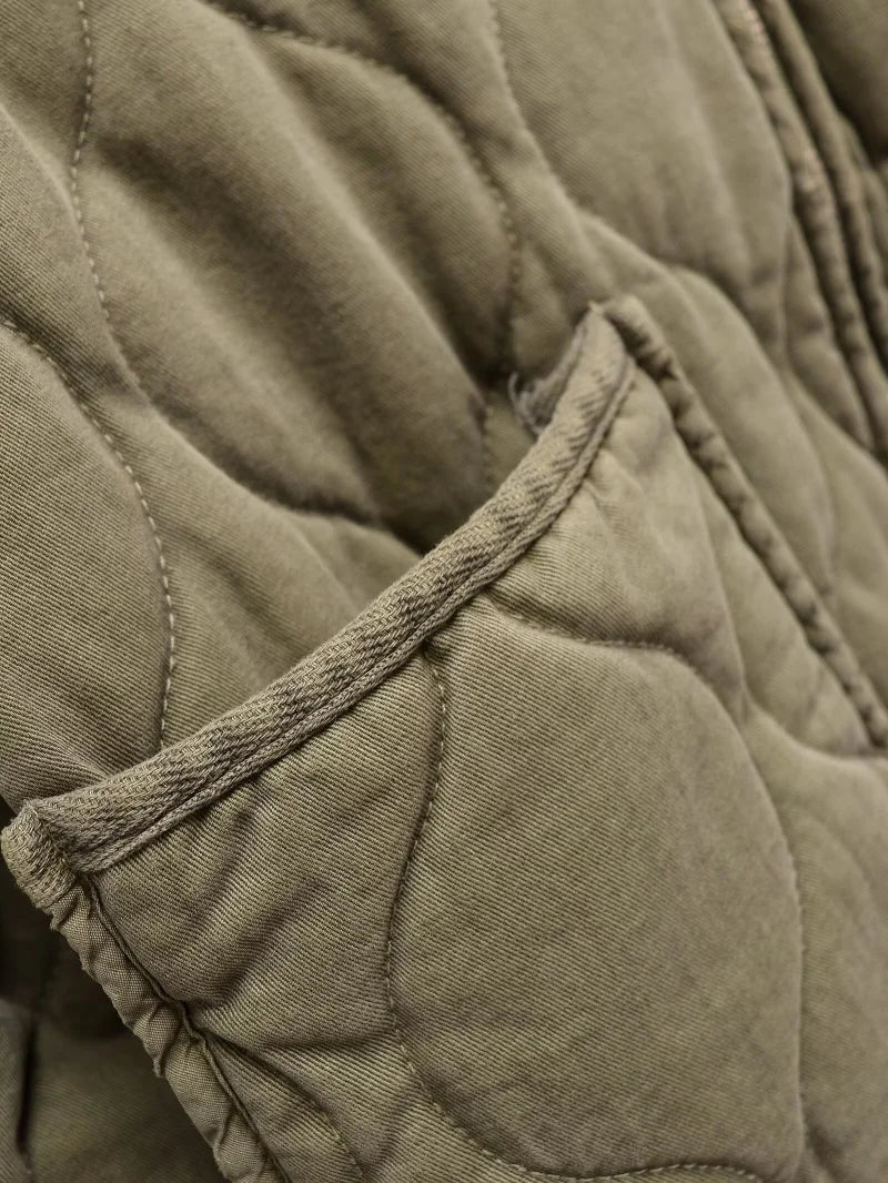 Women's Jacket Winter Vintage Loose Pockets Cotton Padded Coat
