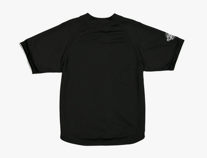 Batter's Eye Raglan Baseball Black Jersey