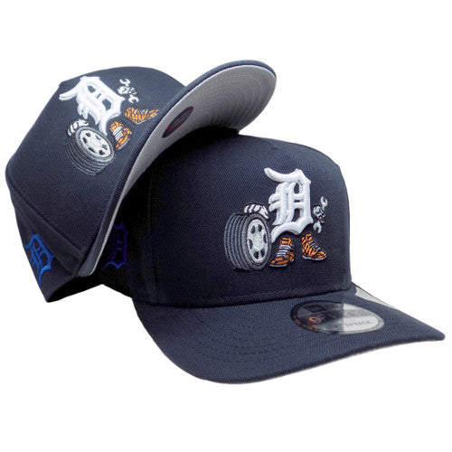 Detroit Tigers New Era Cartoon Edition 9Fifty AF Snapback - Navy, White, Orange