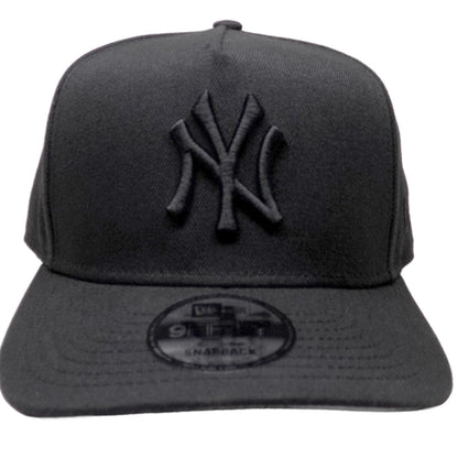 New York Yankees New Era Basic 9Fifty A-Frame Snapback - All Black, Gray Under