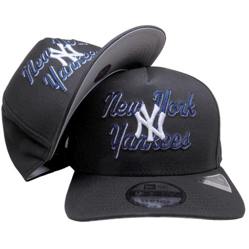 New York Yankees New Era Chainstitch 9Fifty AF Snapback - Black, Navy, White