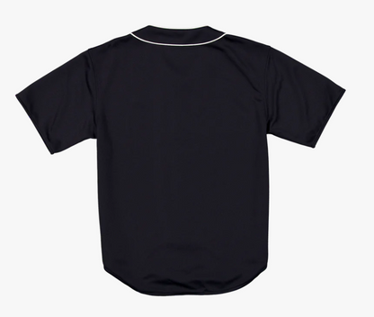 Piping Full-Zip Baseball Navy Jersey
