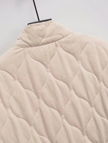 Women's Jacket Winter Vintage Loose Pockets Cotton Padded Coat