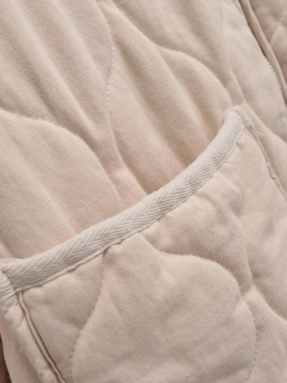 Women's Jacket Winter Vintage Loose Pockets Cotton Padded Coat